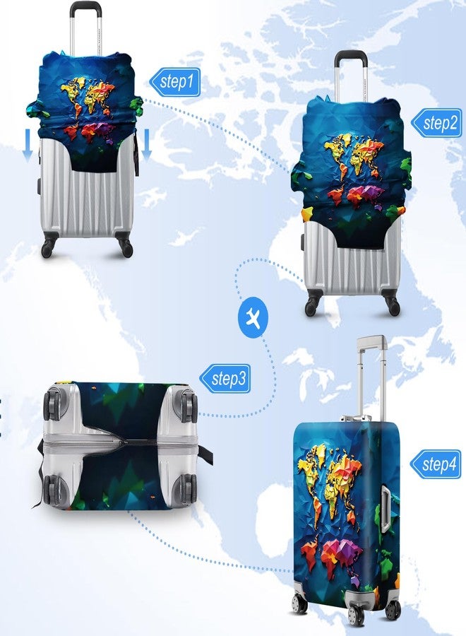 ANNA QUEEN Travel Luggage Cover Suitcase Protector Suitcase Cover Anti-Scratch,Stretchable Bag Cover Washable Durable Polyester - Image 5